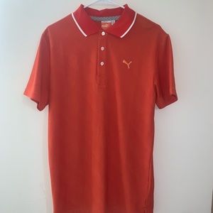 Puma Orange Golf Polo